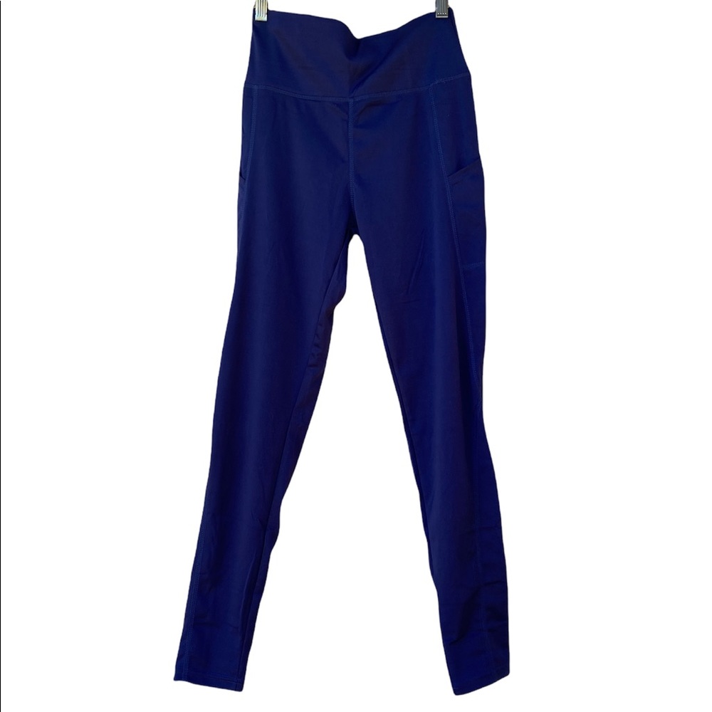 BRAND NEW Leggings, Navy, Sz M with side cell phone pocket on each leg